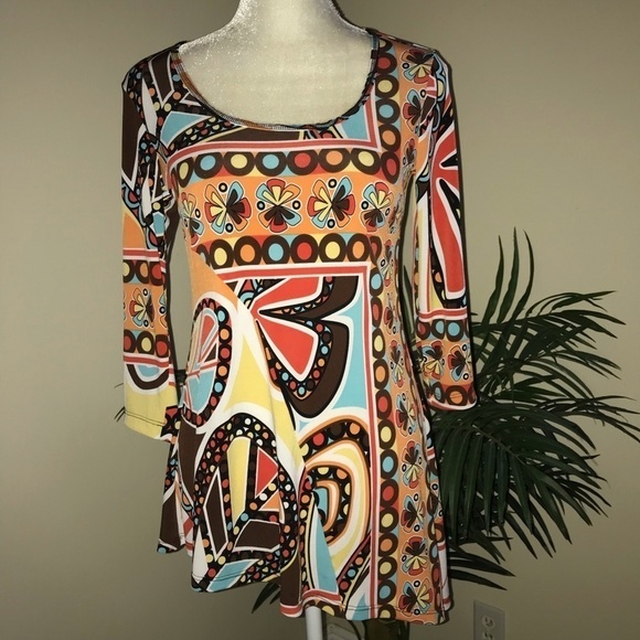 Barbara Lesser Asymmetrical Stretch Top S - Picture 3 of 7